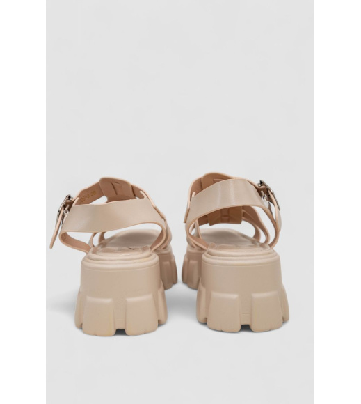 Босоножки женские, цвет бежевый, 243R9206