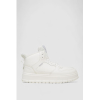 Кроссовки женские на меху, цвет белый, 248RMB09