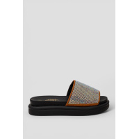 Шлепанцы женские, цвет бежевый, 248RRT95