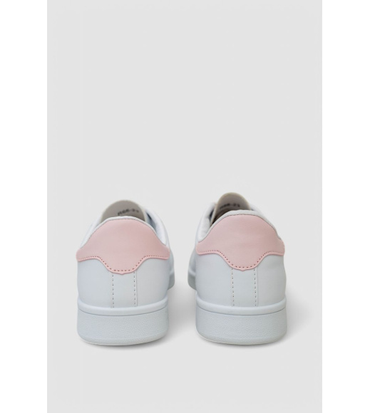 Кеды женские, цвет бело-розовый, 248RR66