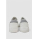 Кеды женские с перфорацией, цвет бело-серый, 248RAD60