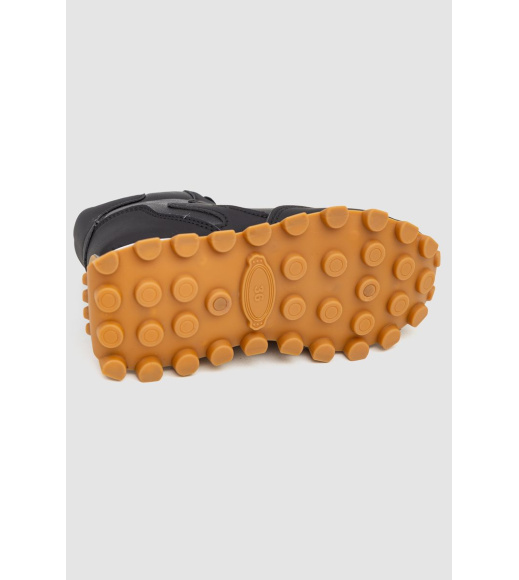 Кроссовки женские на меху, цвет черный, 243RGM92