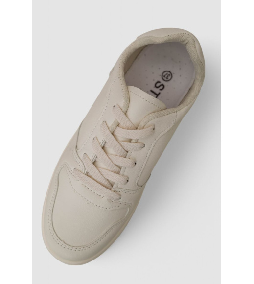 Кеды женские, цвет бежевый, 248RR82