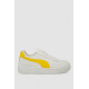 Кеды женские, цвет бело-желтый, 248RR151