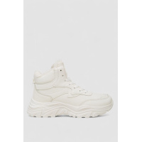 Кроссовки женские зимние на меху, цвет белый, 248RDM07