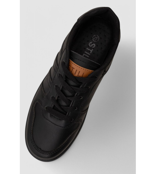 Кеды женские, цвет черный, 248RR116