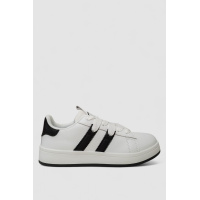 Кроссовки женские кожа, цвет бело-черный, 248RJH900-8