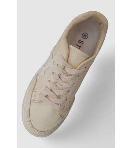 Кеды женские, цвет бежевый, 248RAD15