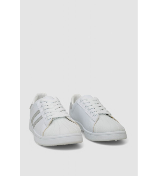 Кеды женские, цвет бело-серый, 248RR73