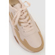 Кроссовки женские экокожа, цвет бежевый, 243R186-161