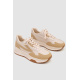 Кроссовки женские экокожа, цвет бежевый, 243R186-161