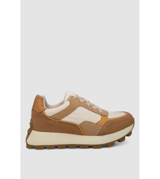 Кроссовки женские, цвет бежевый, 248R216