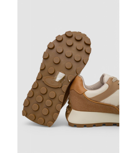 Кроссовки женские, цвет бежевый, 248R216