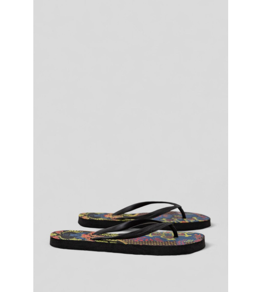 Вьетнамки женские, цвет черный, 244R342