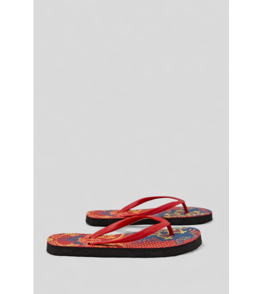 Вьетнамки женские, цвет красный, 244R342