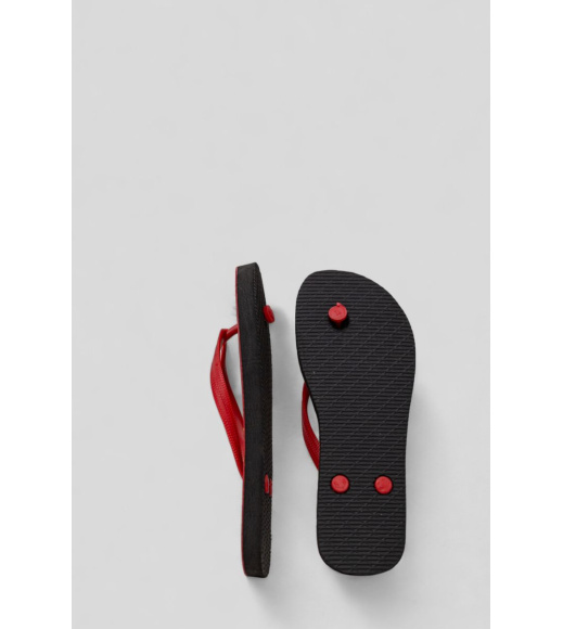 Вьетнамки женские, цвет красный, 244R342