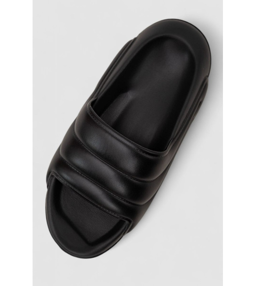 Шлепанцы женские, цвет черный, 248RYY03