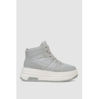 Кроссовки женские зимние на меху, цвет серый, 248RAM015