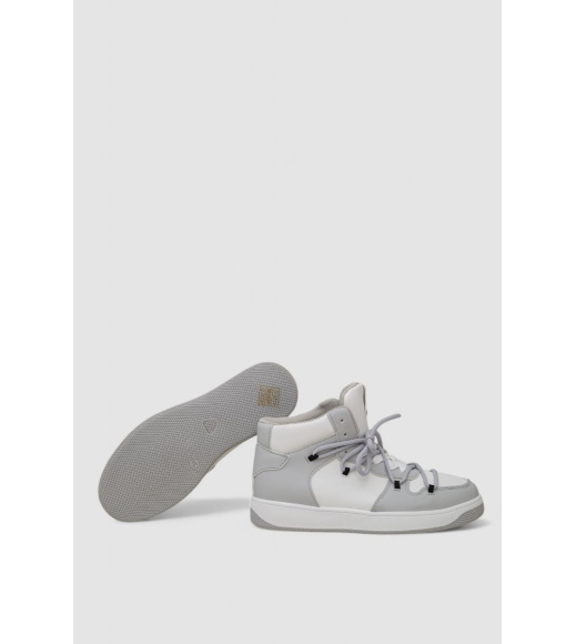 Кроссовки женские, цвет бело-серый, 243R721