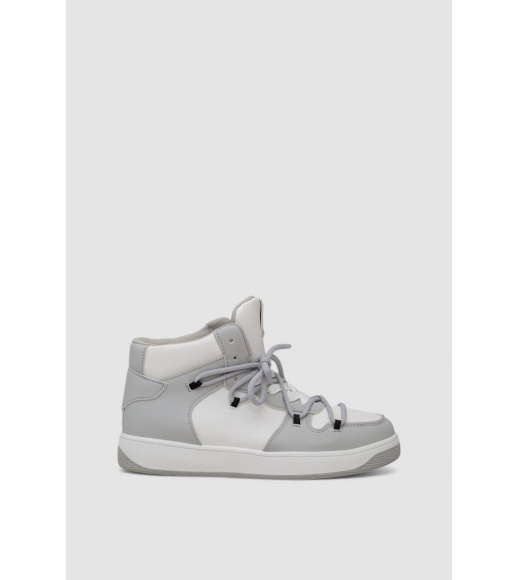 Кроссовки женские, цвет бело-серый, 243R721