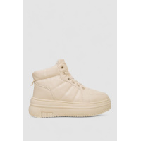 Кроссовки женские зимние на меху, цвет бежевый, 248RAM013