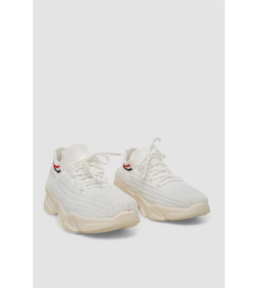 Кроссовки женские текстильные, цвет белый, 244R382K