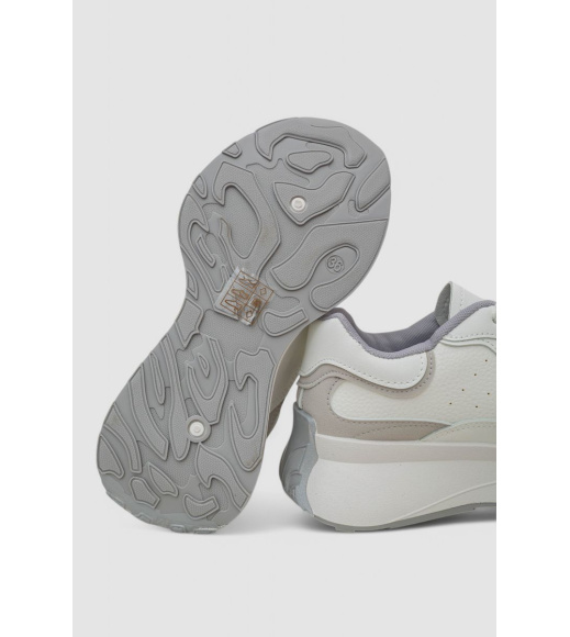 Кроссовки женские, цвет бело-серый, 248RXM30