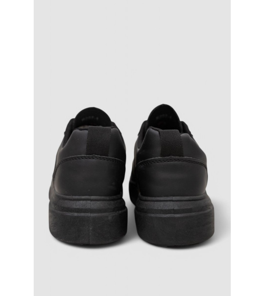 Кеды женские с перфорацией, цвет черный, 248RR207