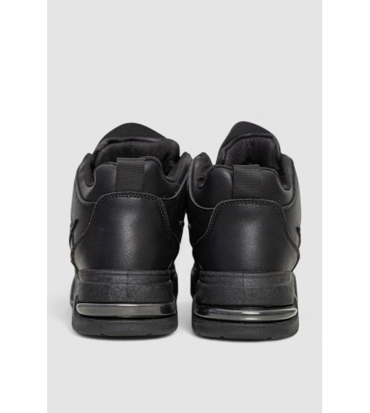 Кроссовки женские на меху, цвет черный, 243R106-1