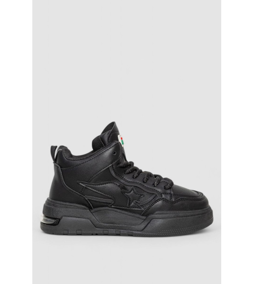 Кроссовки женские на меху, цвет черный, 243R106-1