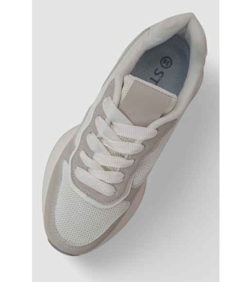 Кроссовки женские, цвет бело-серый, 248RXM110