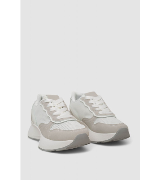 Кроссовки женские, цвет бело-серый, 248RXM110
