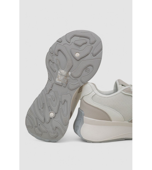 Кроссовки женские, цвет бело-серый, 248RXM110
