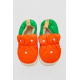 Тапочки женские домашние с задником, цвет оранжево-зеленый, 243R2928