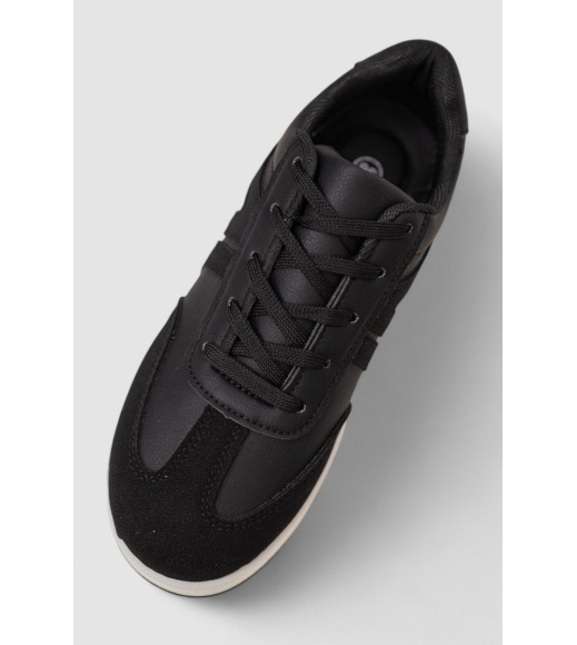 Кроссовки женские демисезонные, цвет черно-белый, 243R2025-3