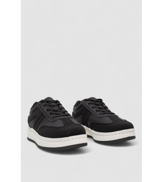 Кроссовки женские демисезонные, цвет черно-белый, 243R2025-3