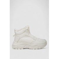 Кроссовки женские зимние на меху, цвет белый, 248RDM02