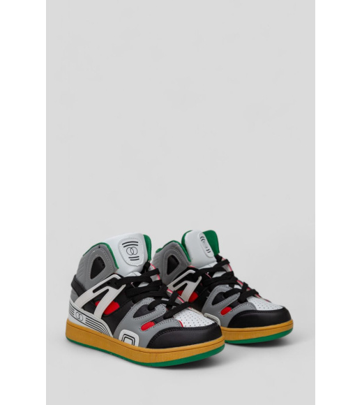 Кроссовки женские демисезонные, цвет серо-желтый, 243R8939B