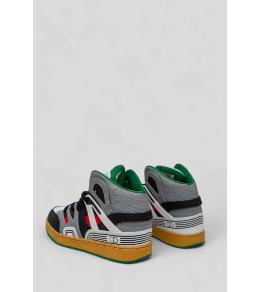 Кроссовки женские демисезонные, цвет серо-желтый, 243R8939B