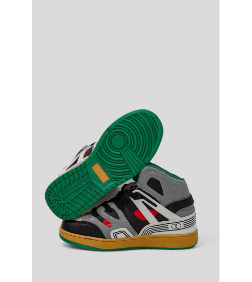 Кроссовки женские демисезонные, цвет серо-желтый, 243R8939B