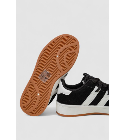 Кроссовки женские замша, цвет черно-белый, 248RJH800-3