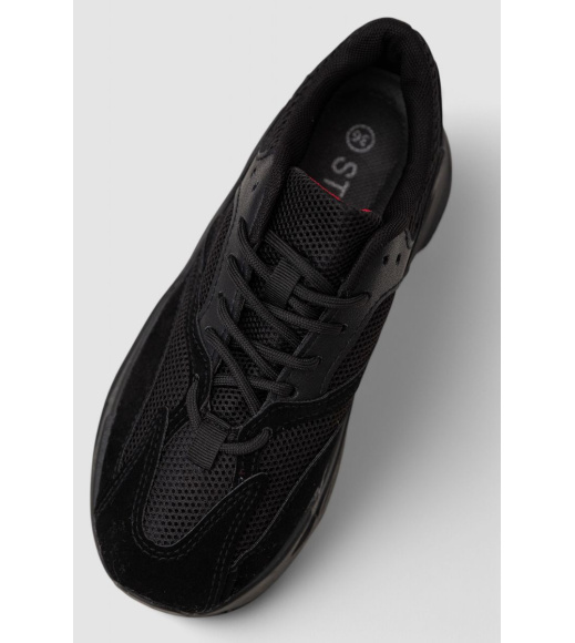 Кроссовки женские, цвет черно-красный, 248RC01