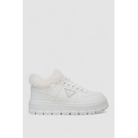 Кроссовки женские зимние на меху, цвет белый, 248RCX622