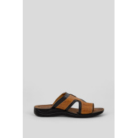 Шлепанцы подрастковые для мальчика, цвет коричнево-черный, 244R336