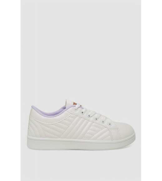 Кеды женские, цвет бело-сиреневый, 248RR71