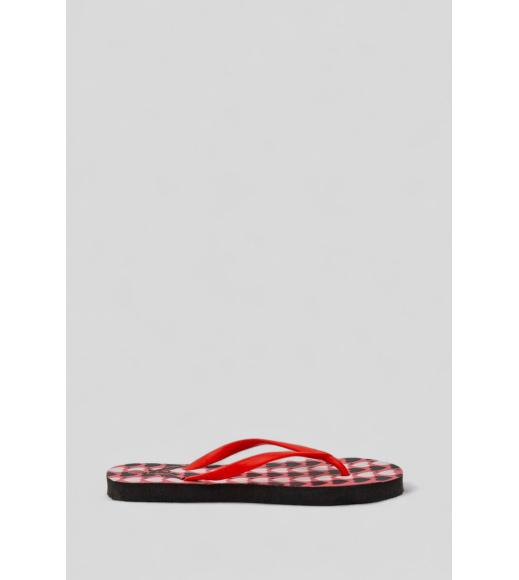 Вьетнамки женские, цвет красный, 244R343