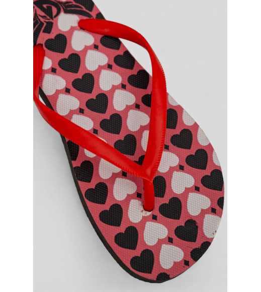 Вьетнамки женские, цвет красный, 244R343