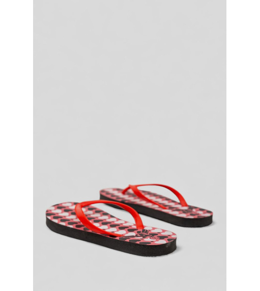 Вьетнамки женские, цвет красный, 244R343