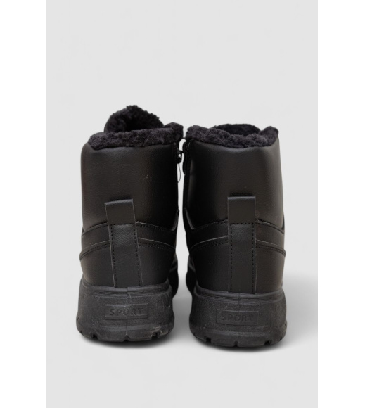 Кроссовки женские зимние на меху, цвет черный, 248RMB07