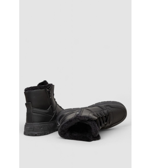 Кроссовки женские зимние на меху, цвет черный, 248RMB07